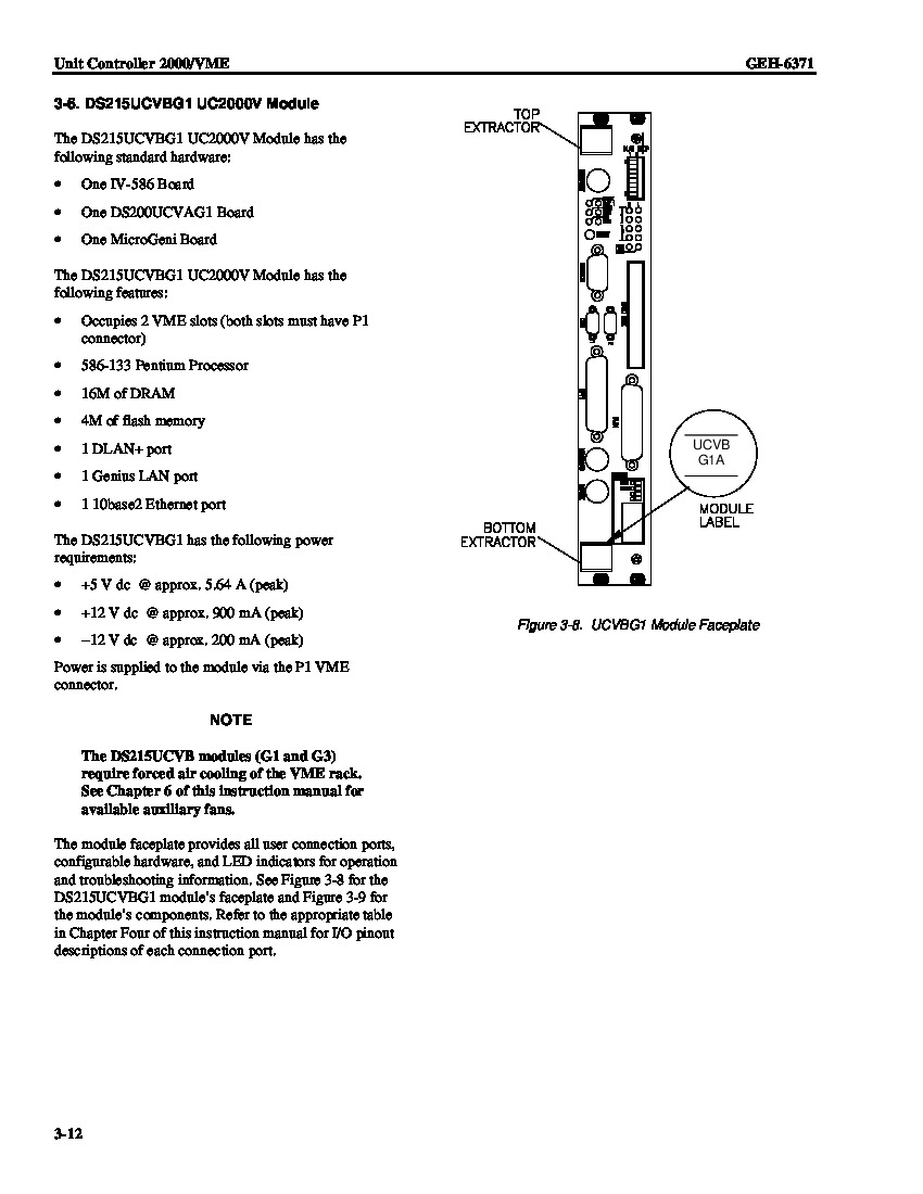 First Page Image of DS215UCVBG1AF Data Sheet GEH-6371.pdf